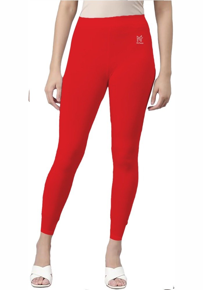 Red Color Leggings - Image 3
