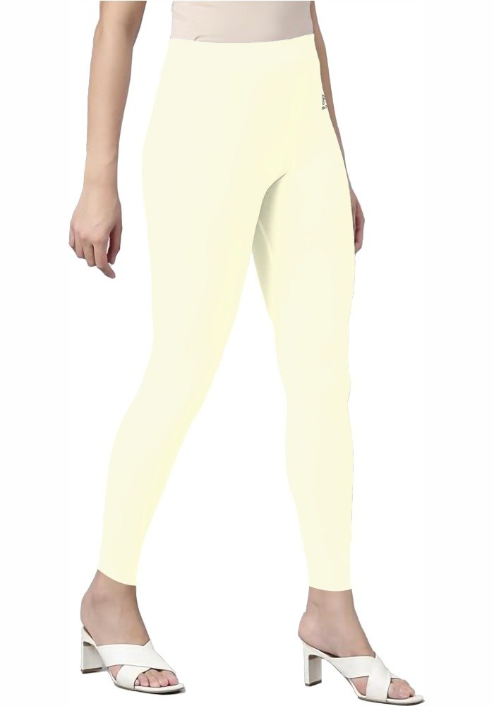 Off White Color Leggings - Image 3